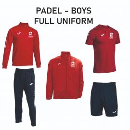 PADEL - BOYS FULL UNIFORM KIT