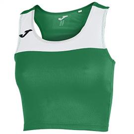 Camiseta Mujer Race Verde-Blanco S/m Xxl